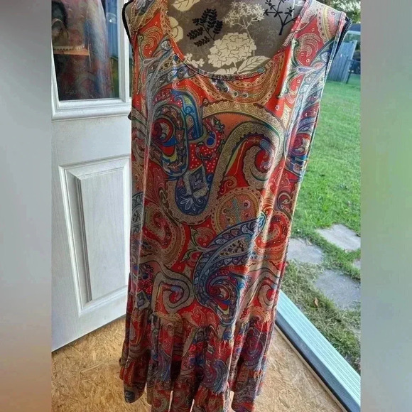 Slinky MSK paisley dress summer beach coastal resort career - Picture 1 of 5